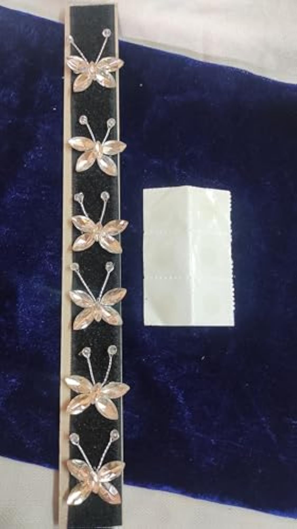 Sidhav Butterfly Stone Hair Clip Set, Pack of 6